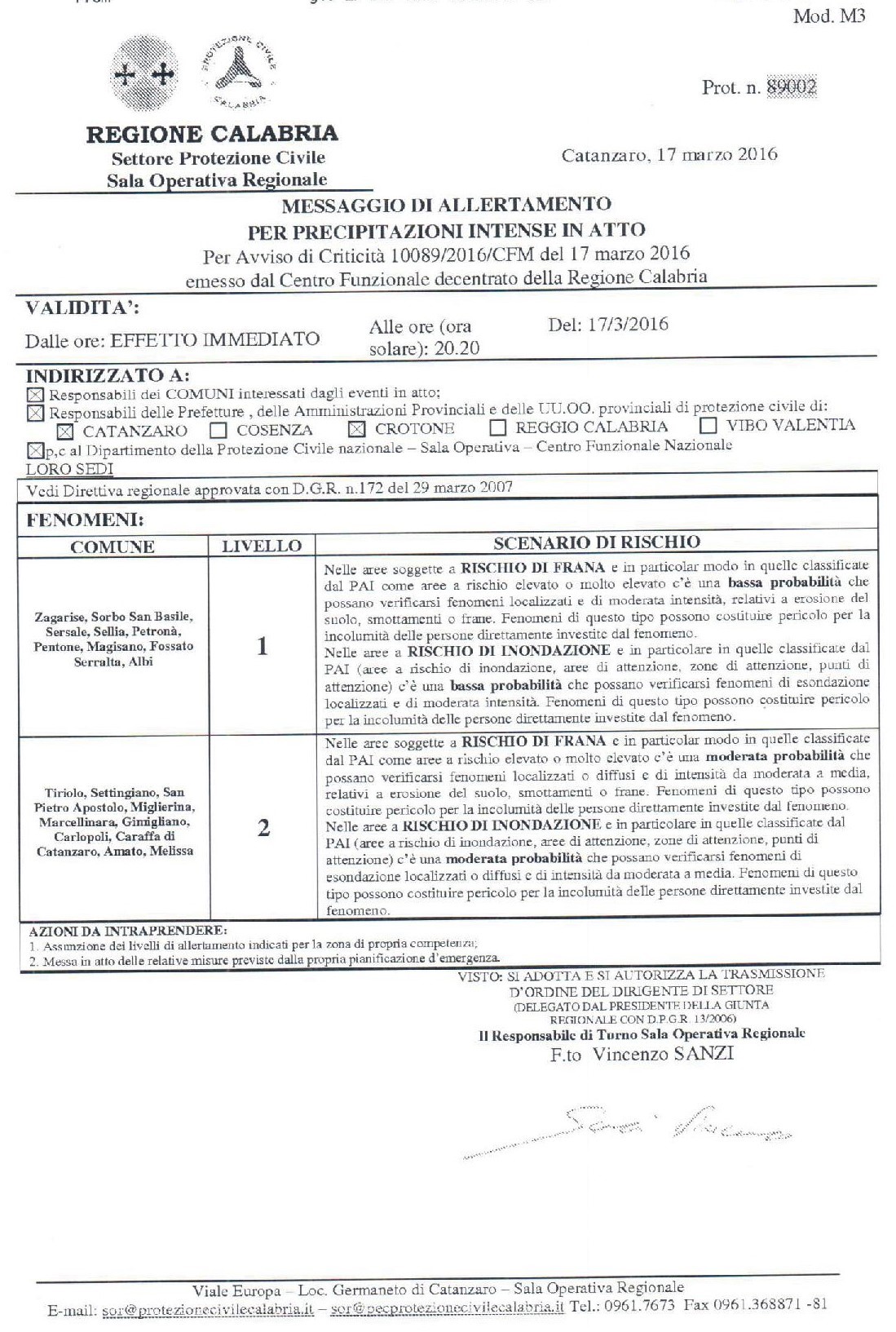 Allerta Meteo